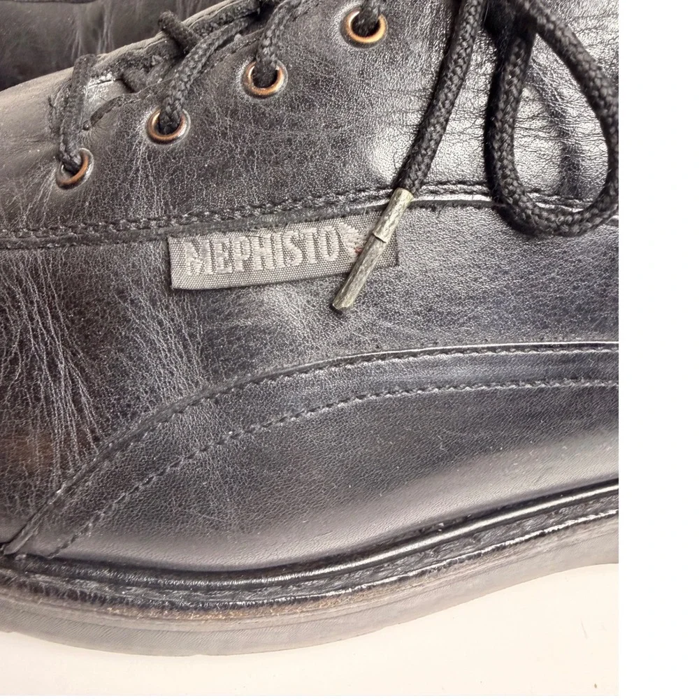 Mephisto Abel Men’s 11.5 Black Leather Goodyear Welt Walking Shoes
